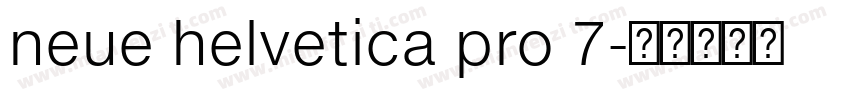 neue helvetica pro 7字体转换
